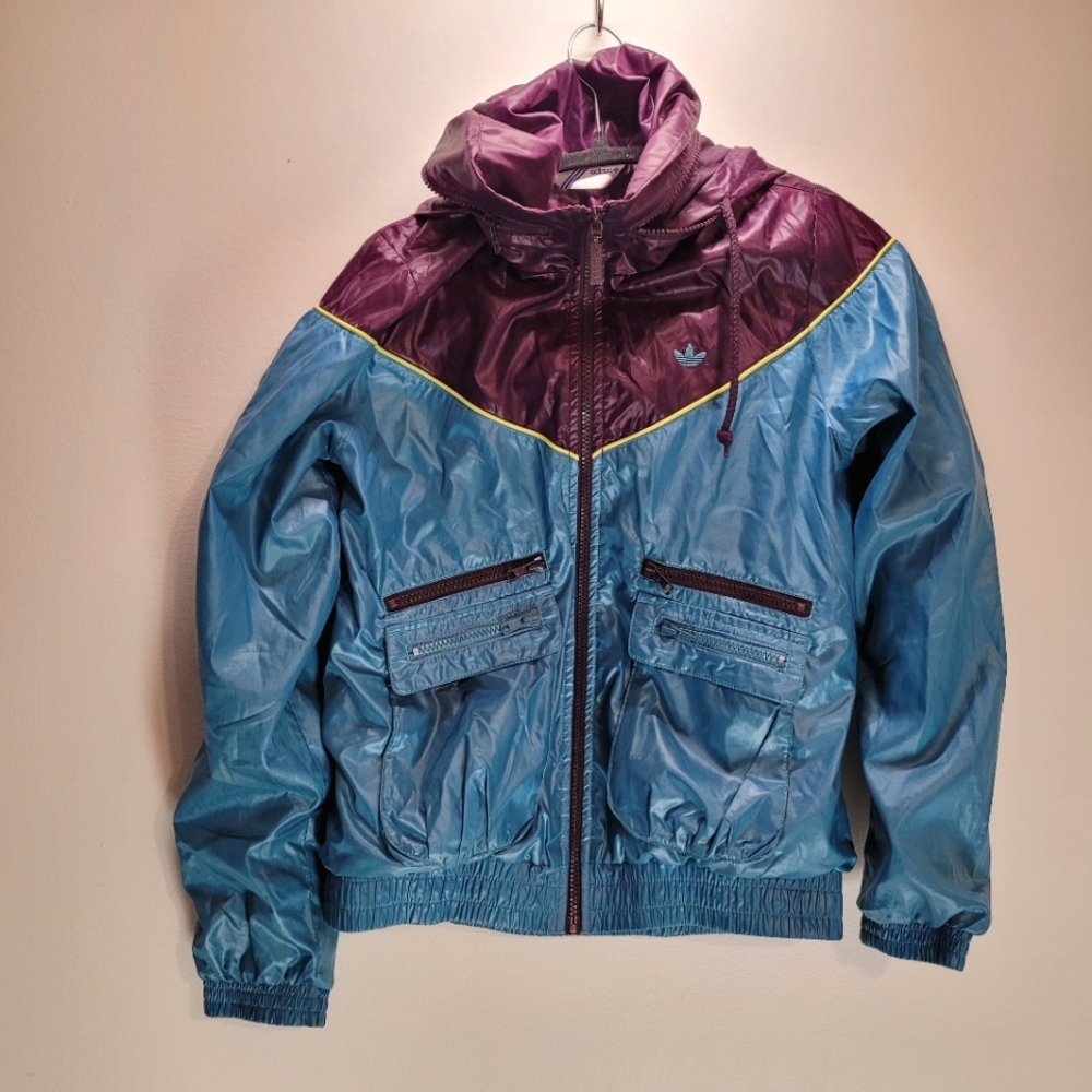adidas Blue and Purple Lightweight Utility Jacket